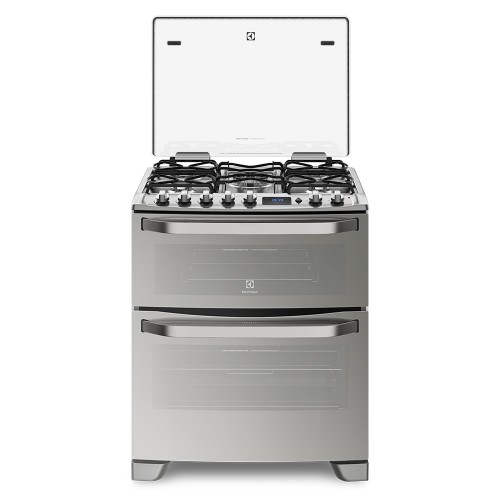 Imagen miniatura Cocina Multigas Electrolux 76dxr Doble Horno 5h 76 Cm Inox