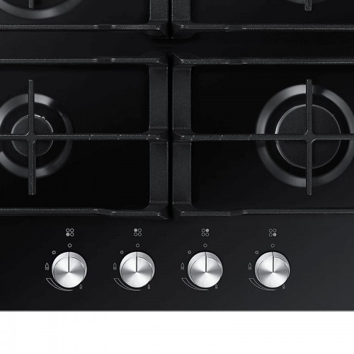 Imagen Anafe A Gas Empotrable Samsung Na64h3000ak 60cm Encend Negro