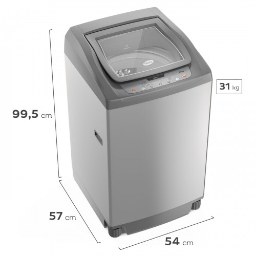 Imagen miniatura Lavarropas Automático Gafa Fuzzy Fit 7 Kg 760 Rpm Gris Plata