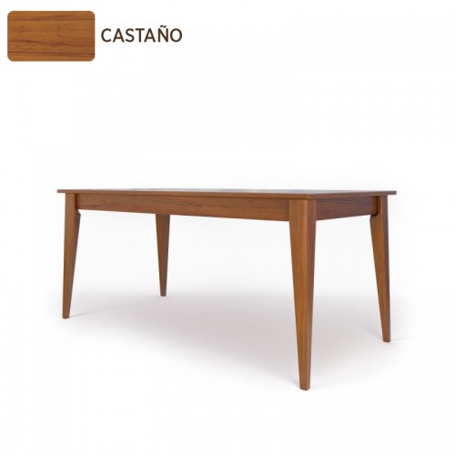 Mesa Comedor Inmacol 149 Escandinava 180x90 Madera Maciza Castaño