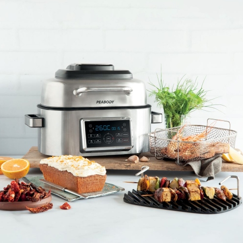 Imagen miniatura Freidora De Aire Sin Aceite Peabody Pe-afg01ix 6l Digit Inox