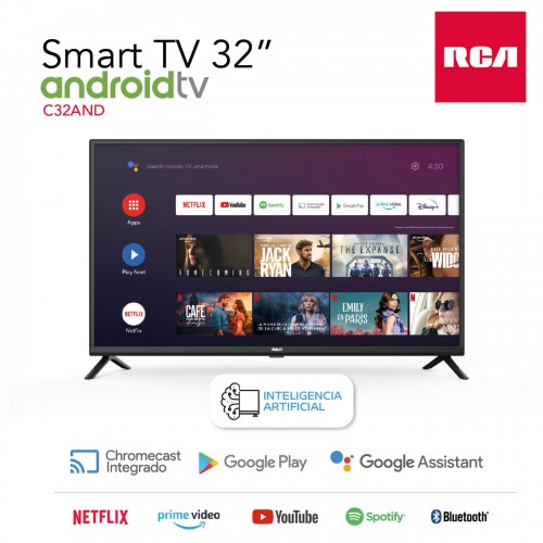 Imagen miniatura Smart Tv Led 32" Rca C32and Android Hd