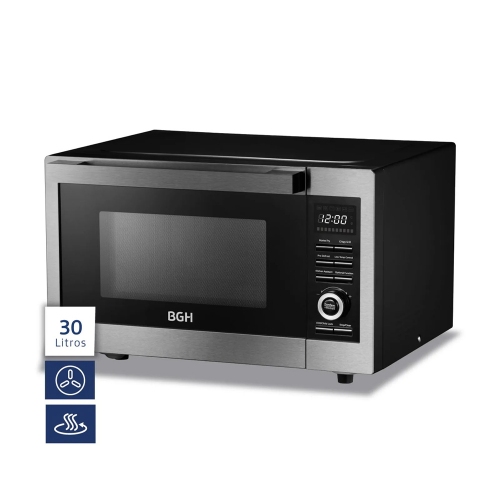 Microondas Con Freidora Bgh B330dfn24 30l Grill Digital Inox