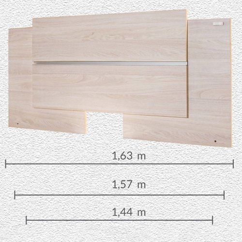 Imagen miniatura Respaldo Cama Sommier Platinum 1040 Extensible 1.44/57/63 M Gris Andino