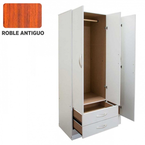 Imagen miniatura Placard Ropero Platinum Modelo 913 92cm Roble Antiguo