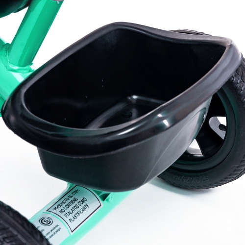 Imagen Triciclo Bebesit Sl-1701-a Con Canasto Y Cinturon Verde