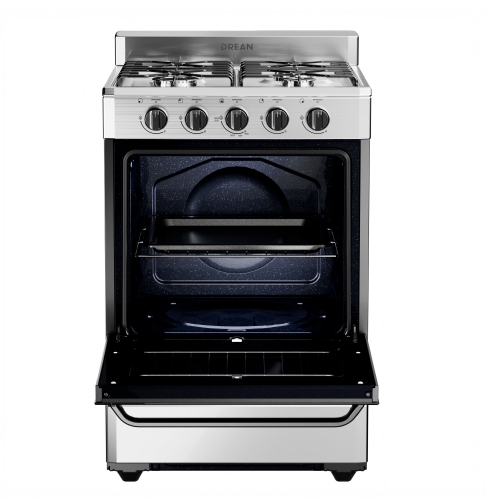 Imagen Cocina A Gas Drean Cd5602ai0 4 Hornallas Multigas Acero Inox