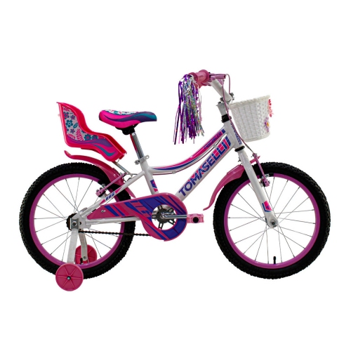 Bicicleta Para Niños Tomaselli R16 Rider Full Fucsia
