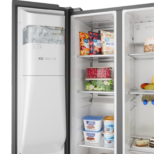 Imagen Heladera Side By Side Drean Dsp610iorss0 610l Inverter Touch