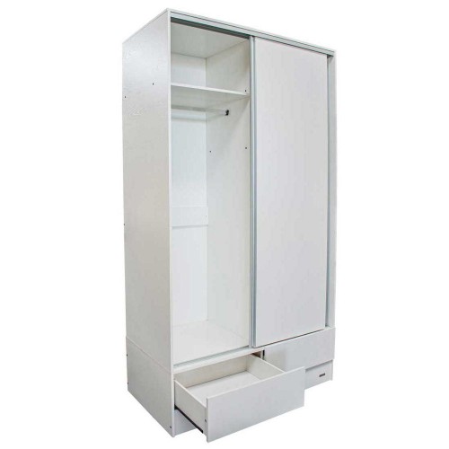 Imagen Placard Ropero Platinum 634 1,2 Mts 2 Puertas Corredizas Blanco Veta
