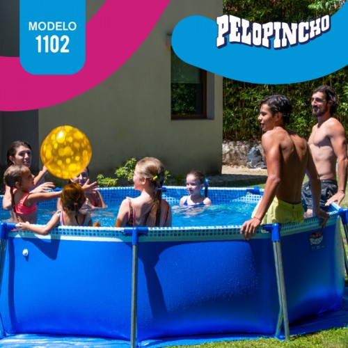 Imagen miniatura Pileta Pelopincho De Lona 1102 5500 Lts 3,05 X 0,75 Mts
