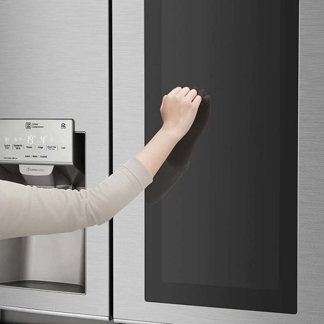 Imagen Heladera Side By Side Inverter Lg Ls74sxsx 690l Digital Inox