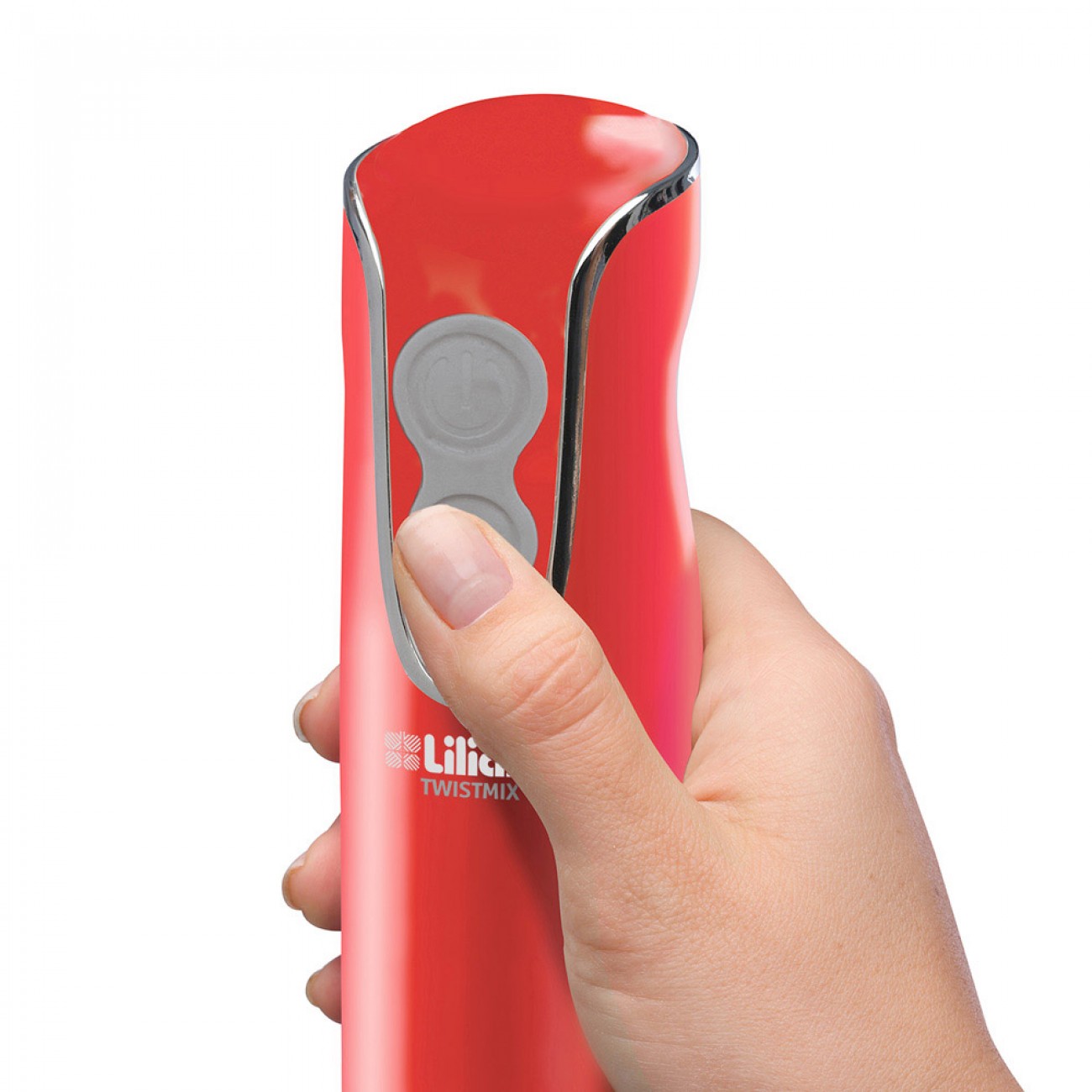 Imagen Batidora Mixer Minipimer Liliana Twistmix 450w Vaso Batidor Rojo