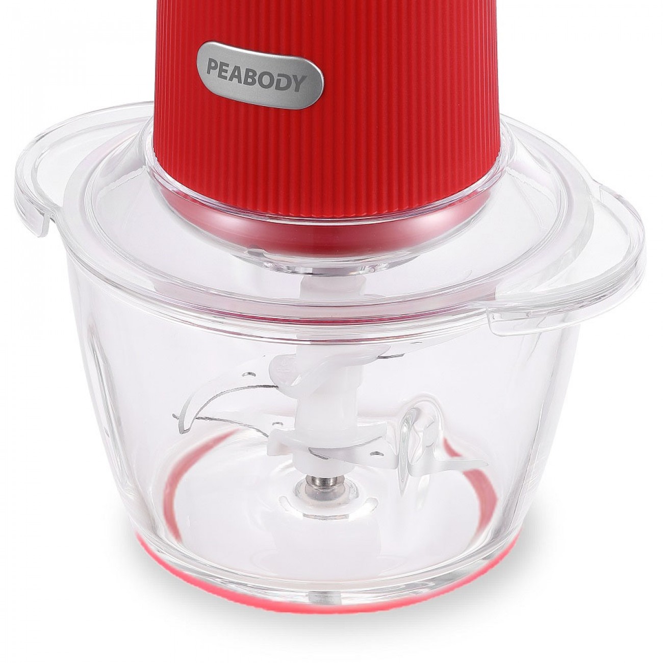 Imagen Picadora De Alimentos Peabody Cp120r 350w Bowl Vidrio 1.2l