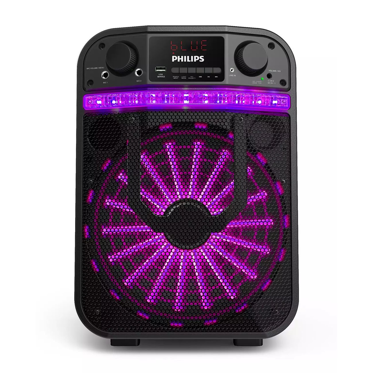 Imagen Parlante Portátil Philips Tax2206/77 20w Rms Karaoke Luces
