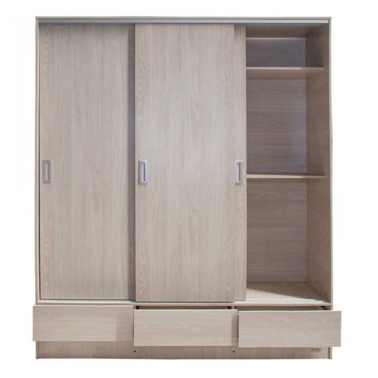 Imagen Placard Ropero Platinum 633 1,80 Mts Puerta Corrediza Gris Andino