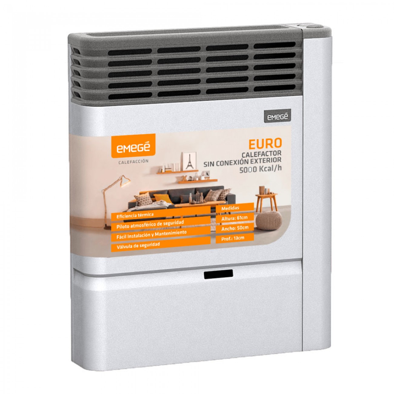 Imagen Calefactor Sin Salida Emege Euro 3150 Sce 5000 Kcal/h Bigas