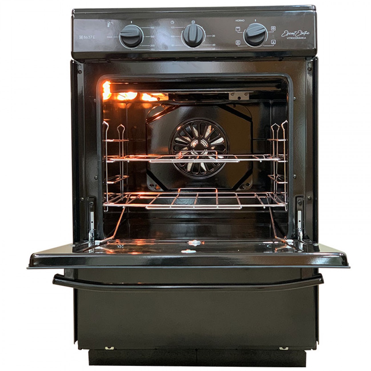 Imagen Cocina Eléctrica Florencia 8637e 56cm 3h Vitrocerámica Digit Negra