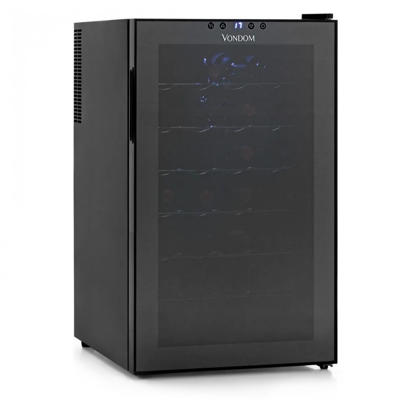 Imagen Cava De Vino Vondom T28 Negra Digital Touch 28 Botellas