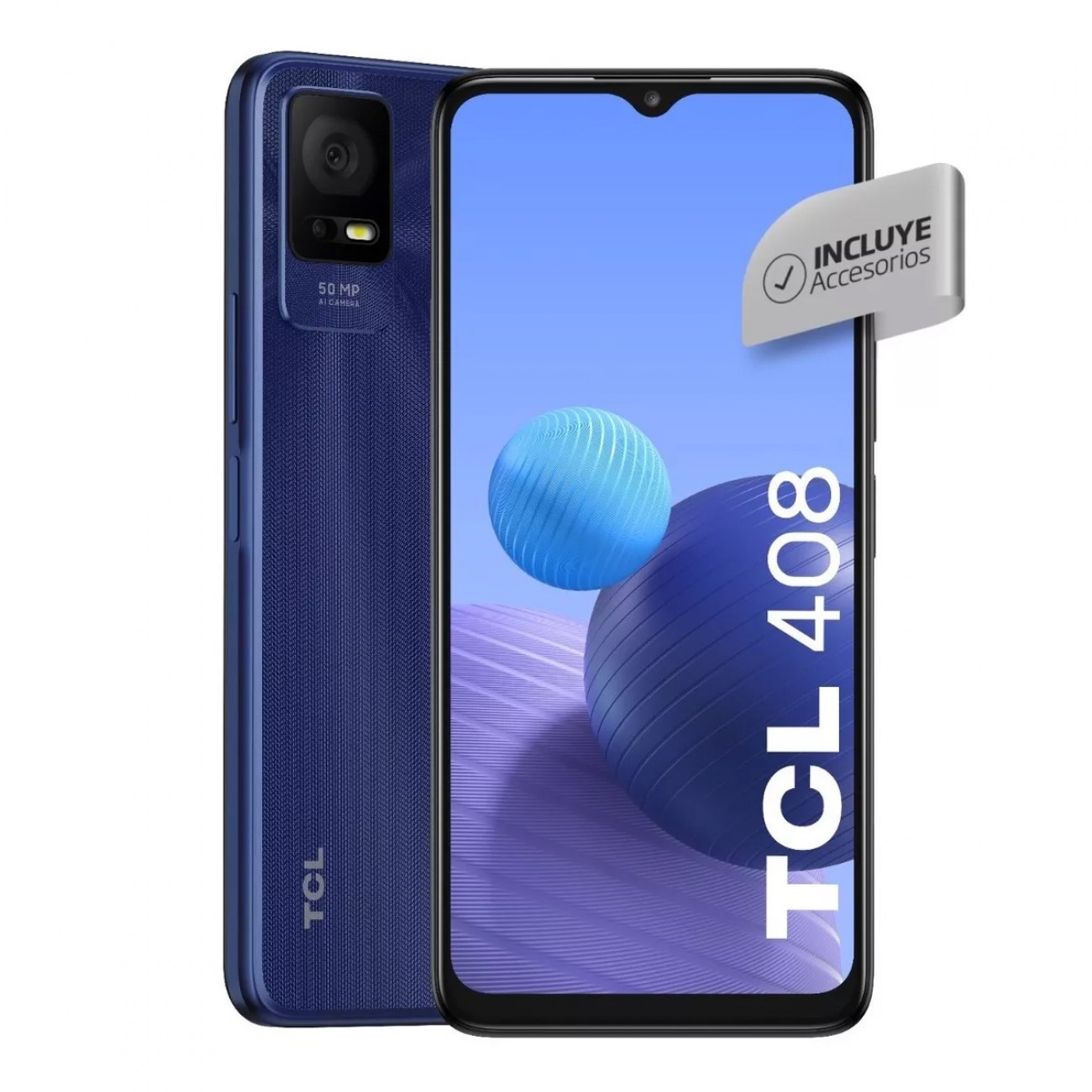Imagen Celular Tcl 408 6,6" 6/64 Gb Midnight Blue