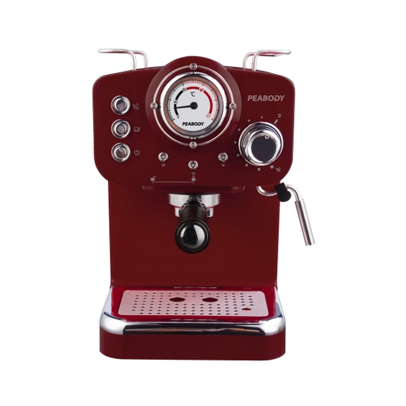 Imagen Cafetera Express Peabody Pe-ce5003 20 Bar Apto C&aacute;psulas Roja