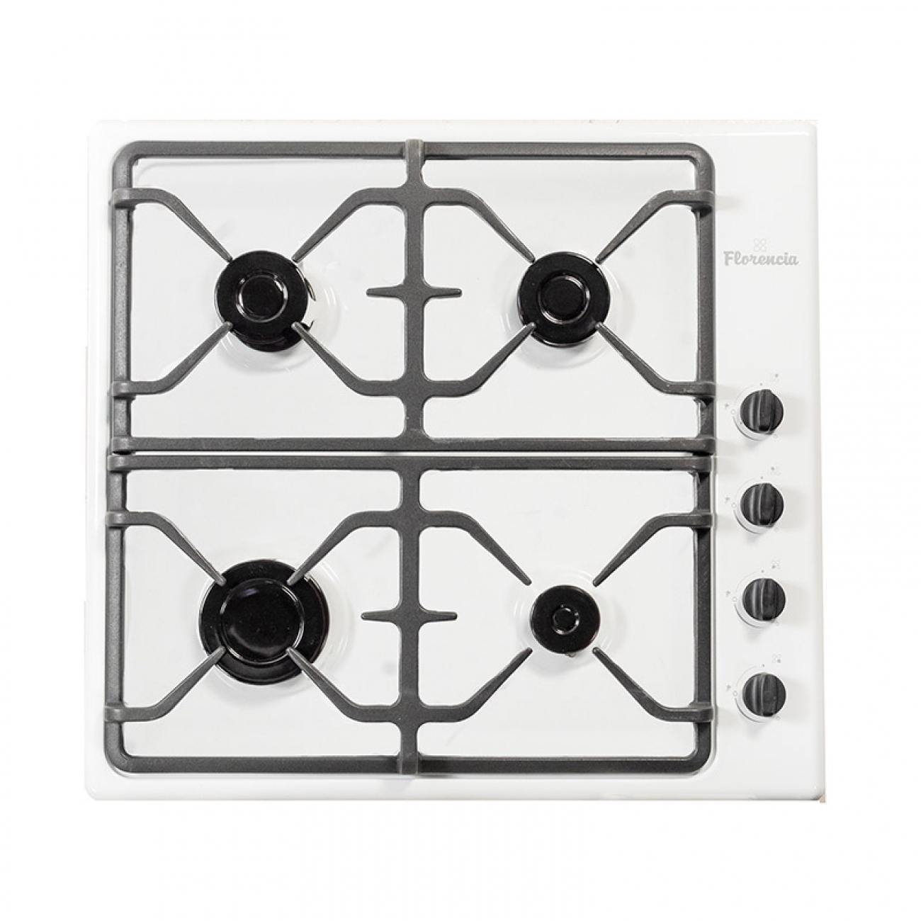 Imagen Anafe A Gas Empotrable Florencia 6746b 60cm Encendido Blanco