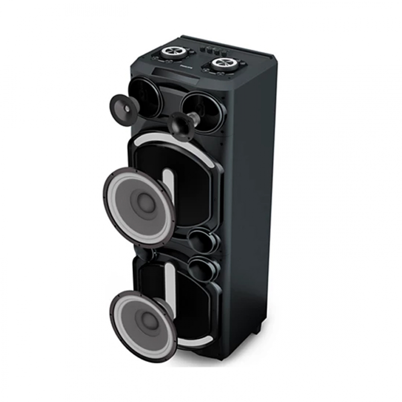 Imagen Torre De Sonido Philips Tax5708/77 400w Rms Bluetooth 12"