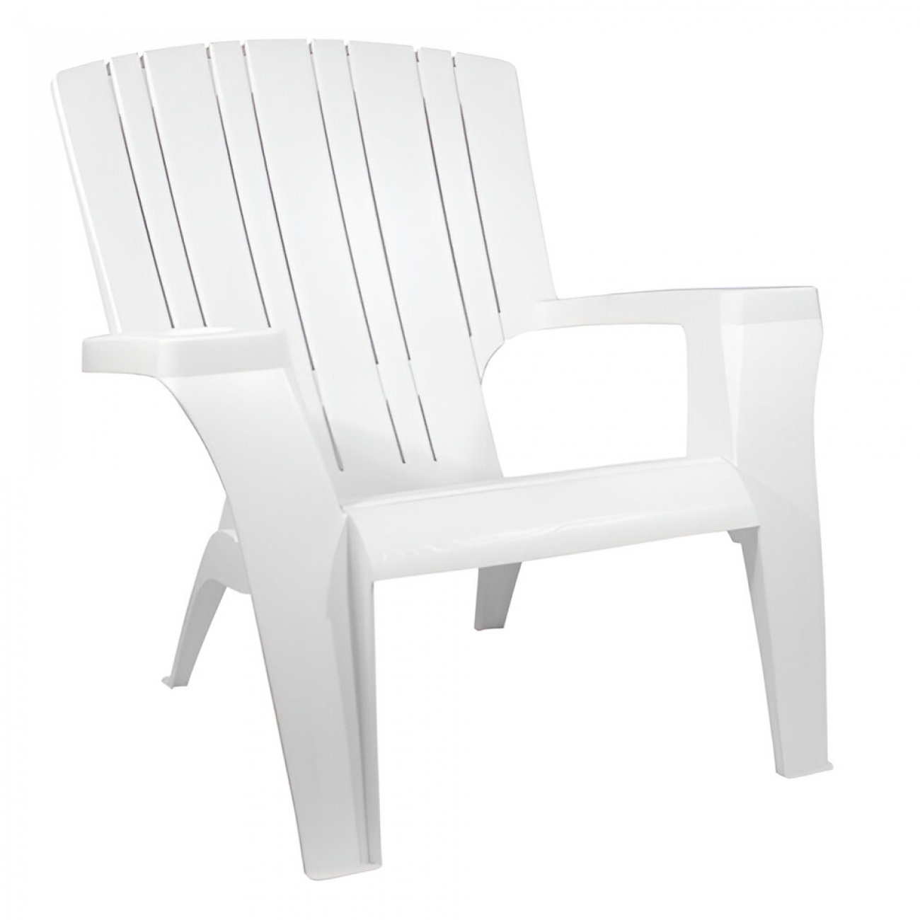Imagen Sill&oacute;n Pl&aacute;stico De Jard&iacute;n Quality Caribe Posavaso Blanco