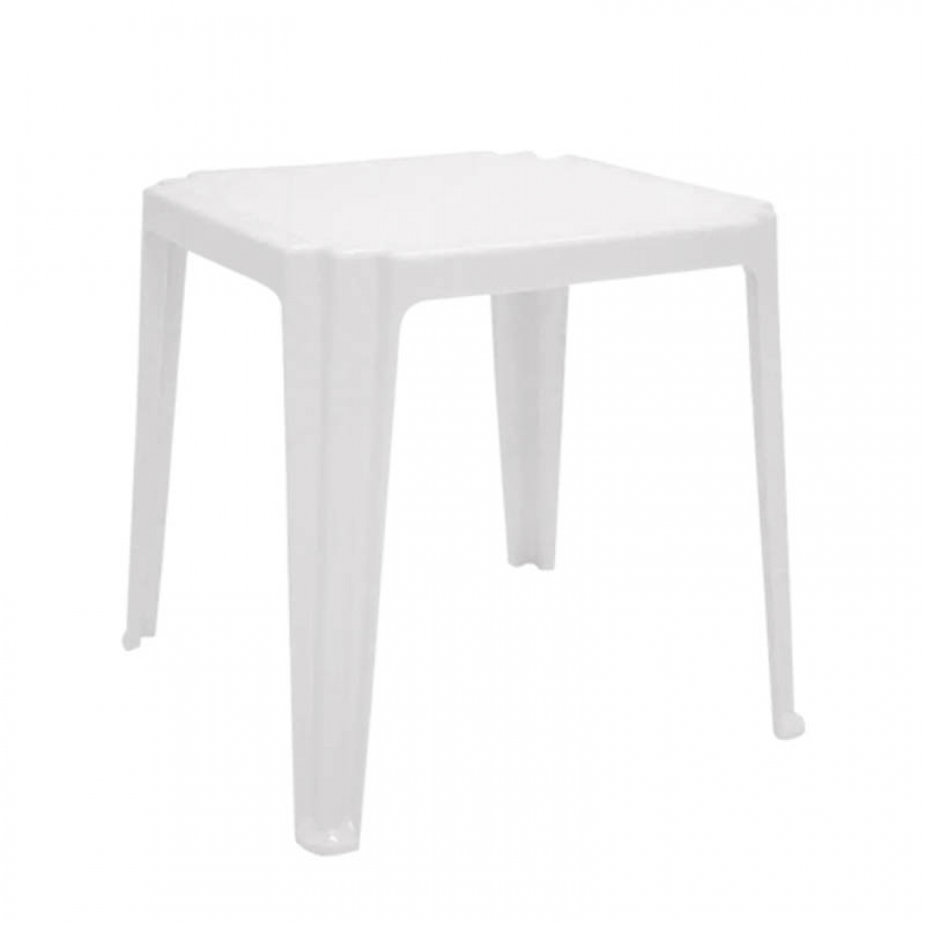 Imagen Mesa Pl&aacute;stica De Jard&iacute;n Quality Cuadrada 70cm Fija Negra