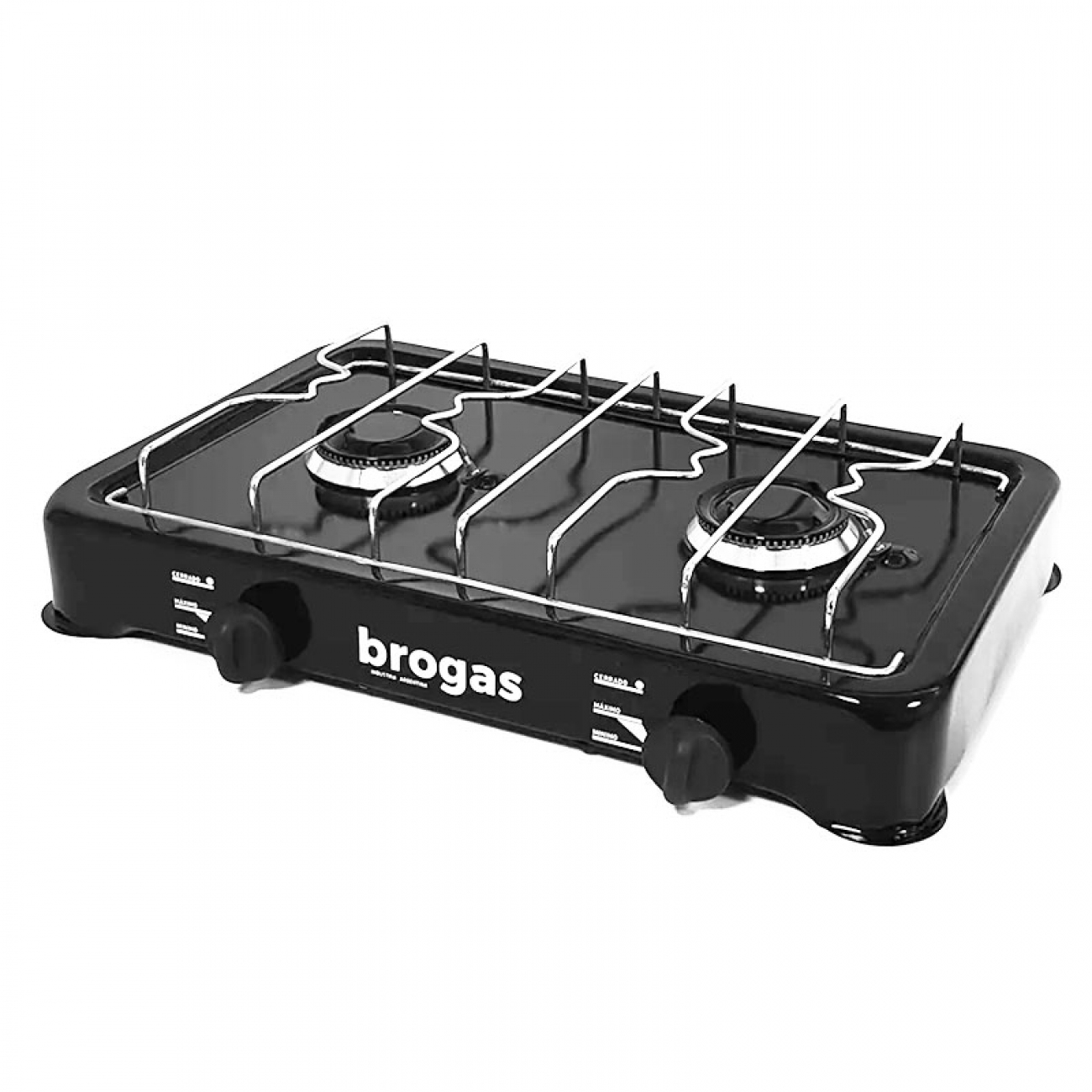 Imagen Anafe A Gas Sobremesada Brogas 2203 2h Gas Natural Negro