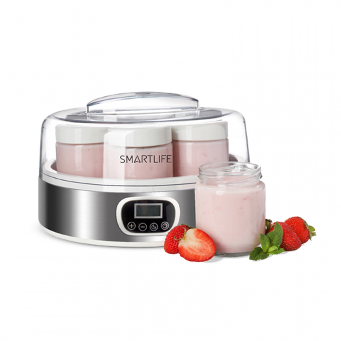 Imagen Yogurtera Smartlife Sl-ym2305 1,4 Lts 7 Vasos Display Led