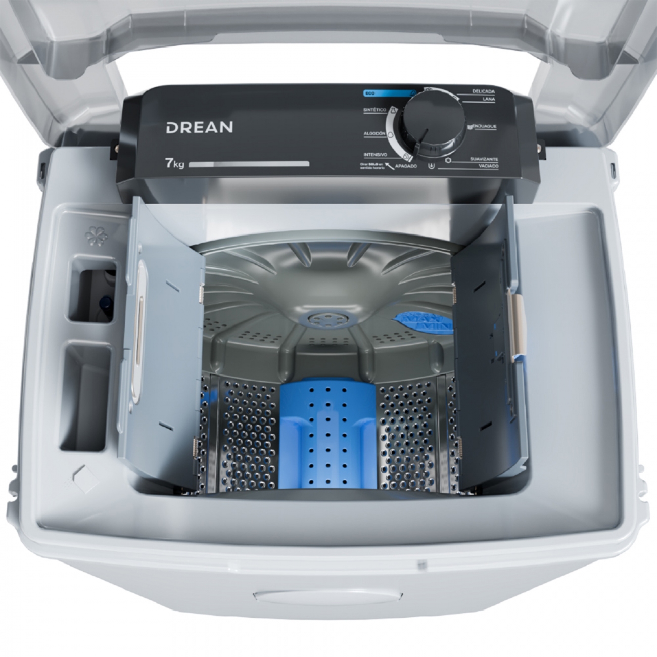 Imagen Lavarropas Semiautomático Drean Ltdr79sb 7 Kg 9 Prog Blanco