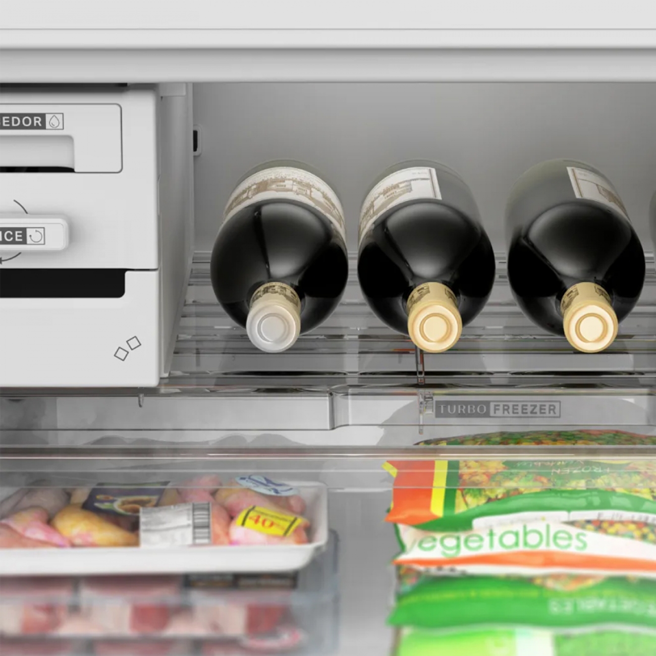 Imagen Heladera Con Freezer Whirlpool Wre57ck 449 Lts Plata