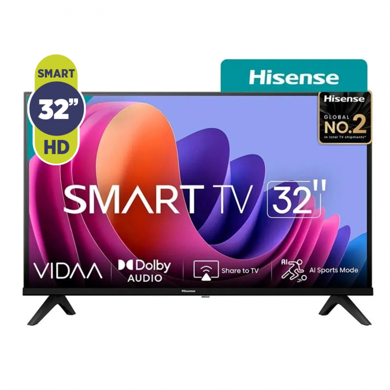 Imagen Smart Tv Led 32" Hisense 32a42k Vidaa Fhd
