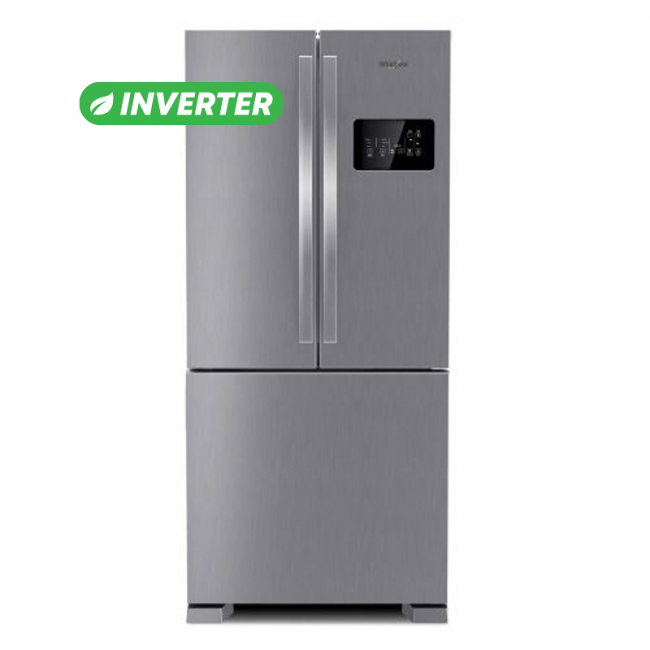 Imagen Heladera No Frost Whirlpool Wro85bk Inverter 554l Inox