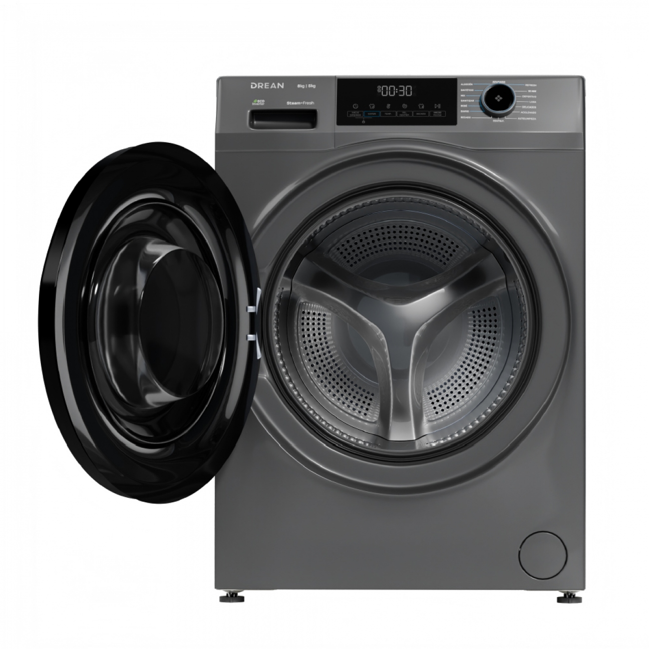 Imagen Lavasecarropas Drean Lscdr0805sg0 8/5 Kg Inverter Gris