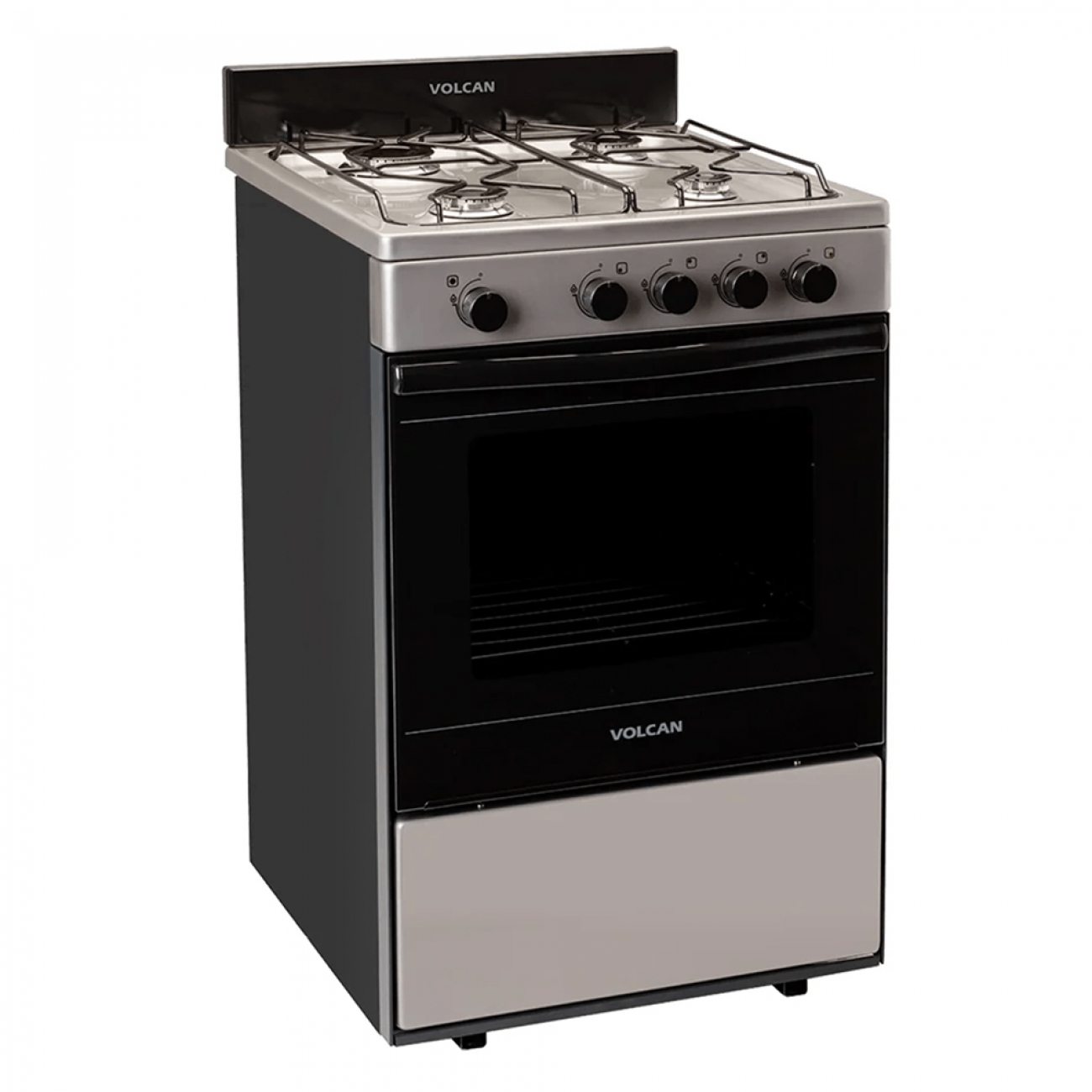 Imagen Cocina Multigas Volcan 87679vm 4h 55cm Acero Inox