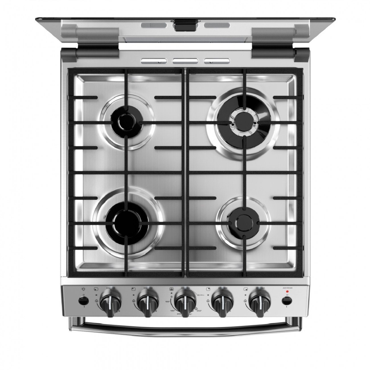 Imagen Cocina A Gas Drean Cd5617ai0 Acero Inoxidable 4 H Air Fryer