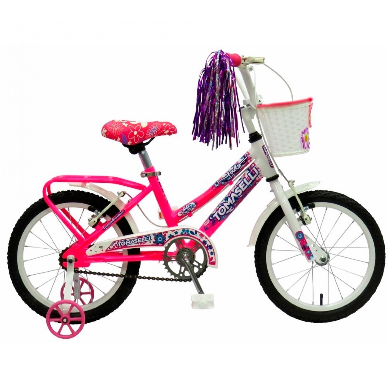 Imagen Bicicleta Para Ni&ntilde;a Tomaselli Lady R14 Canasto Magenta