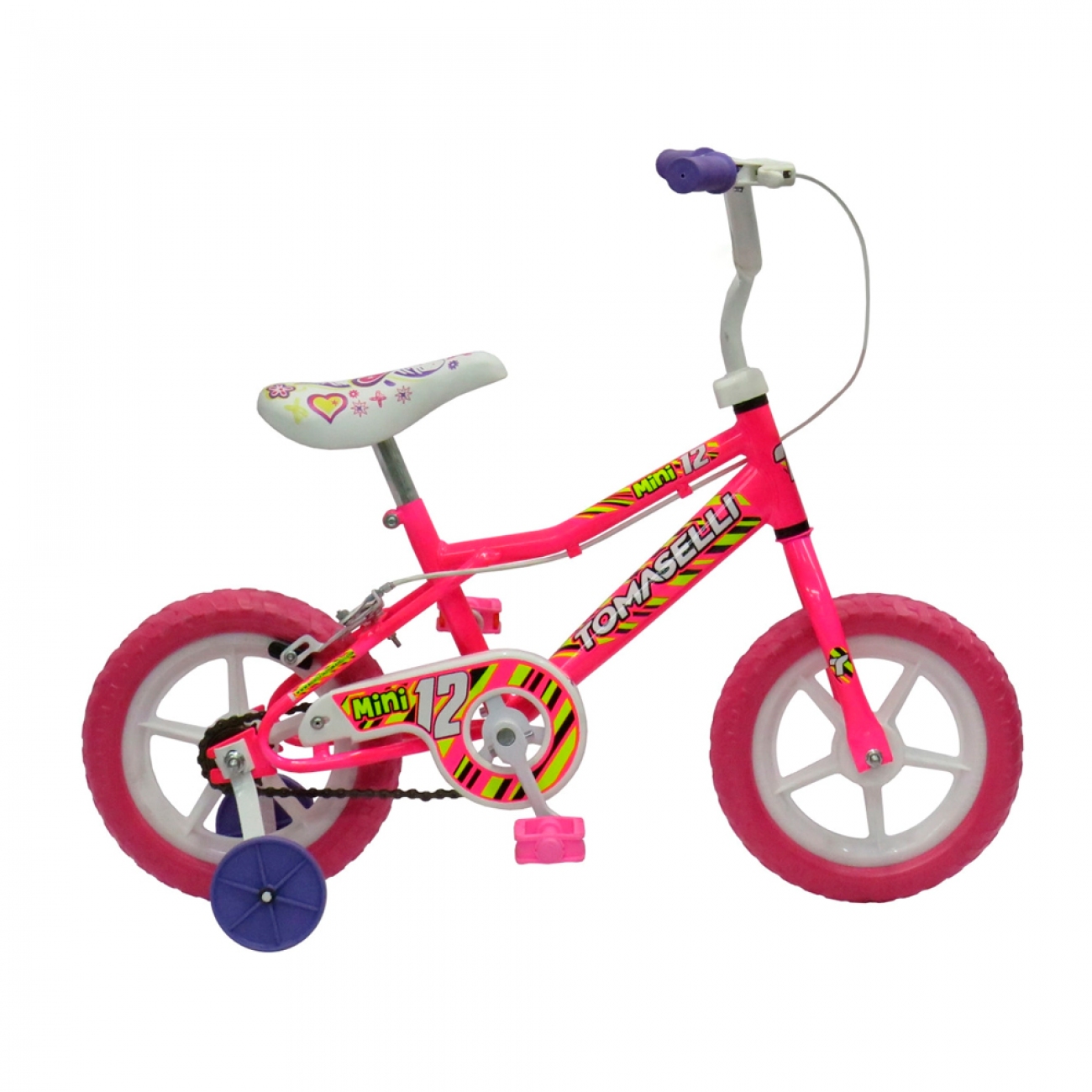 Imagen Bicicleta Para Ni&ntilde;a Tomaselli Macizas R12 Rosa