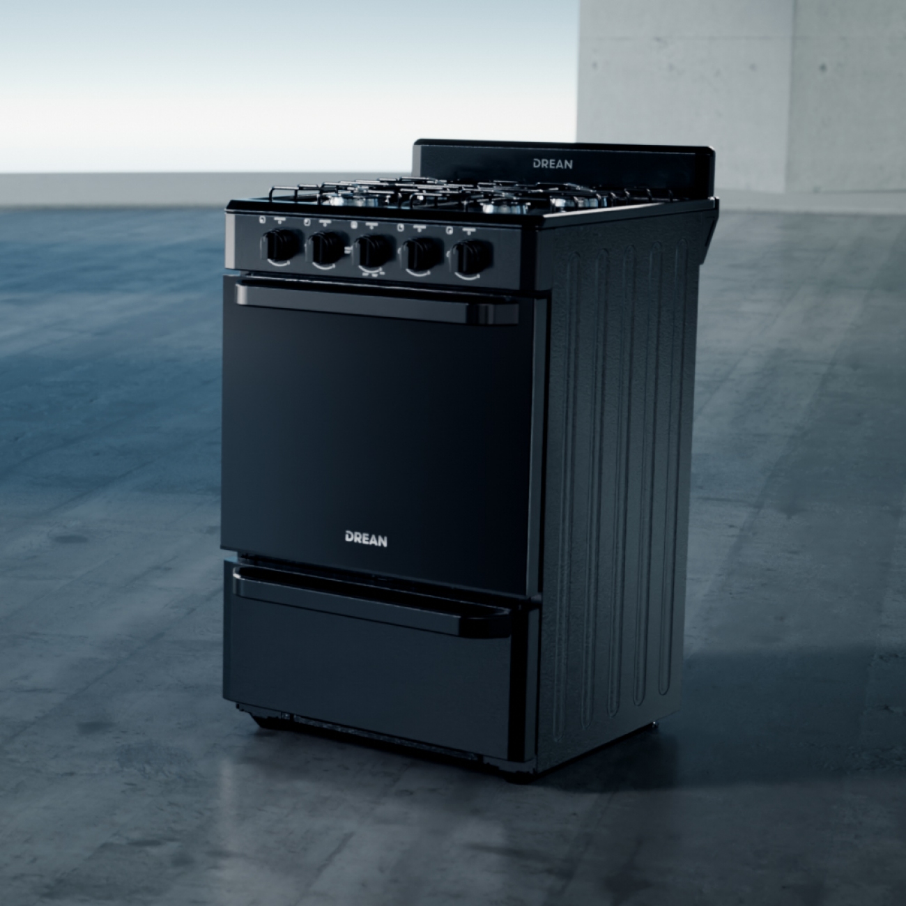 Imagen Cocina A Gas Drean Cd56002an0 4 Hornallas Multigas