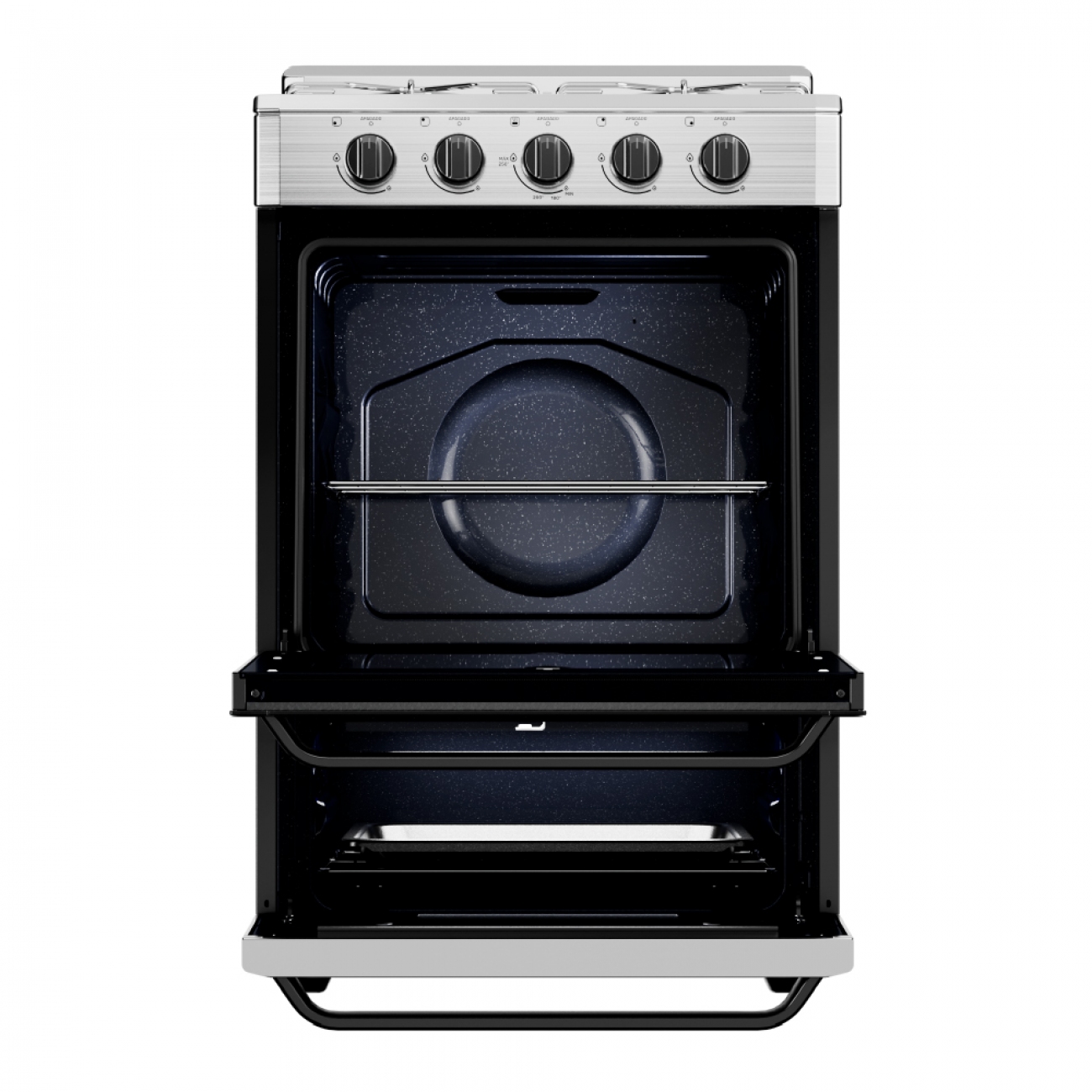 Imagen Cocina A Gas Drean Cd5602ai0 4 Hornallas Multigas Acero Inox