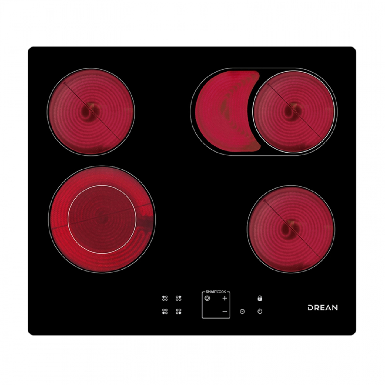 Imagen Anafe Empotrable Electrico Drean Aedr60cnv Vitroceram 6100 W