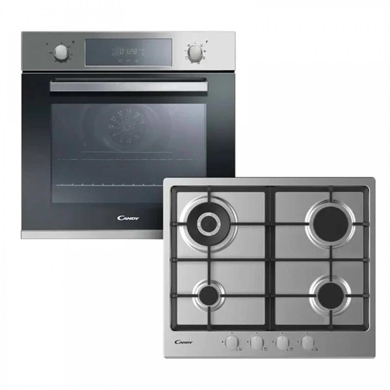 Imagen Combo Horno Empotrable + Anafe A Gas Candy Fcp605x/e Inox
