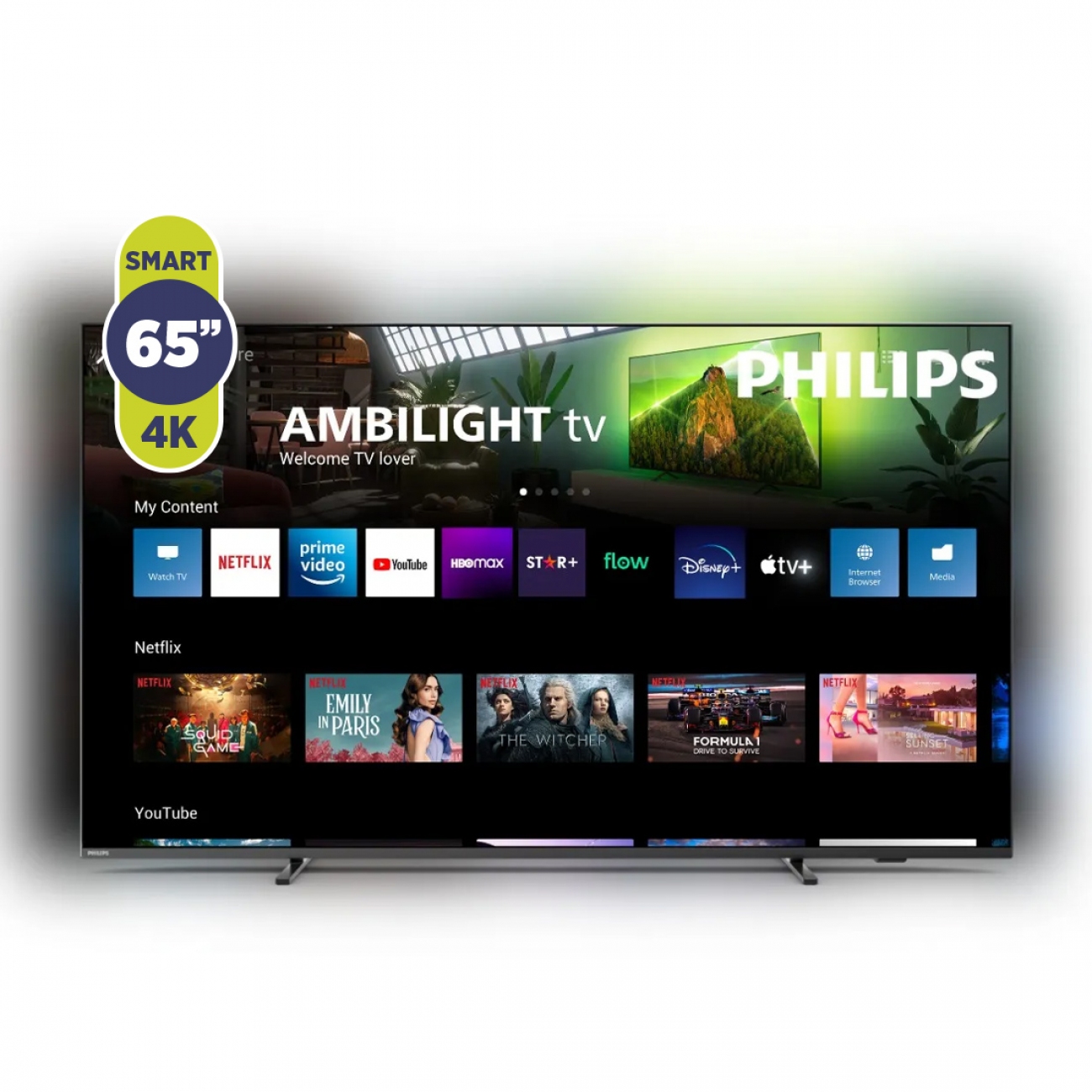Imagen Smart Tv Led 65" Philips 65pml9118/77 4k Ultra Hd