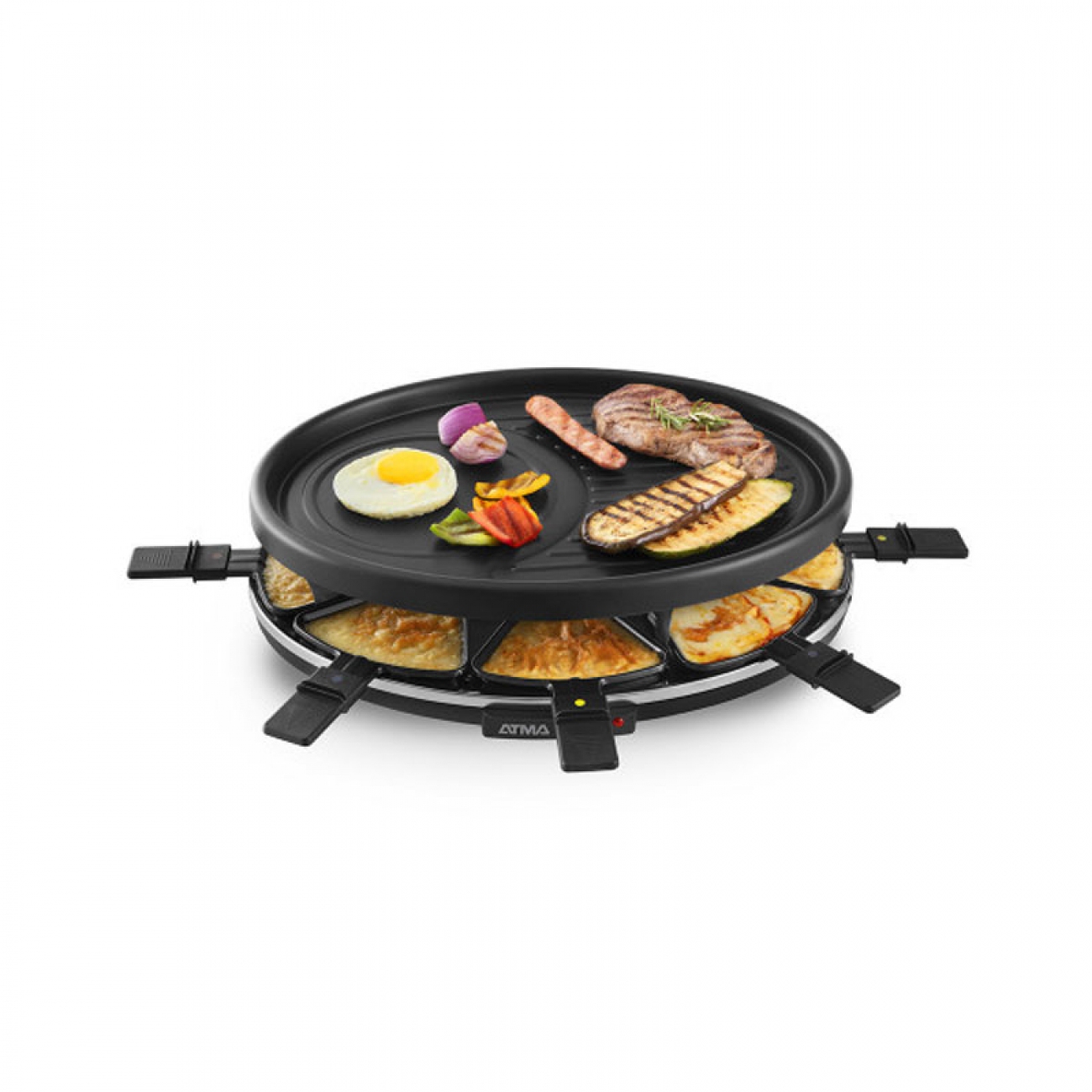 Imagen Racletera Eléctrica Atma Ra918p 8 Personas 1400 W