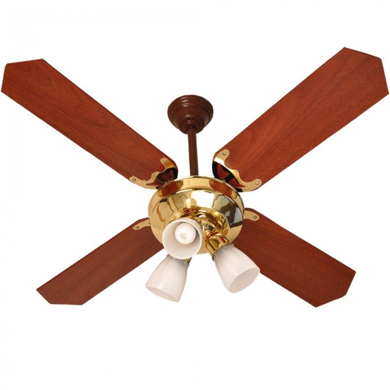 Imagen Ventilador De Techo Con Luz Severbon Vta420 Palas Acero