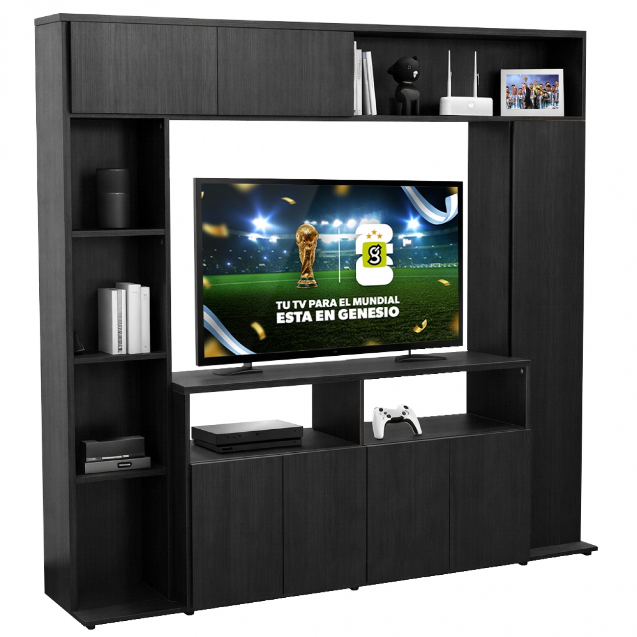 Imagen Mueble Modular Tv Led Platinum Mod 557  Negro